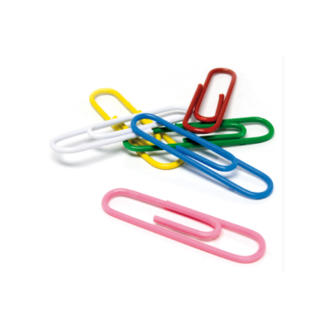 Clips Plástico Colores, 33mm. x100u