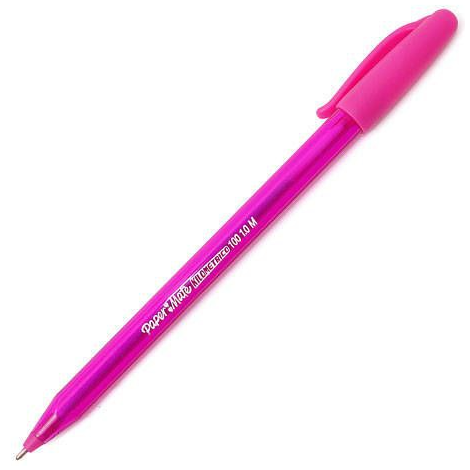 Lápiz pasta Kilométrico Paper Mate, ROSADO, Pta 1mm